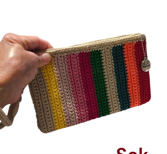 Sak Multicolor Crochet Wristlet with Sak Charm - Picture 1 of 7